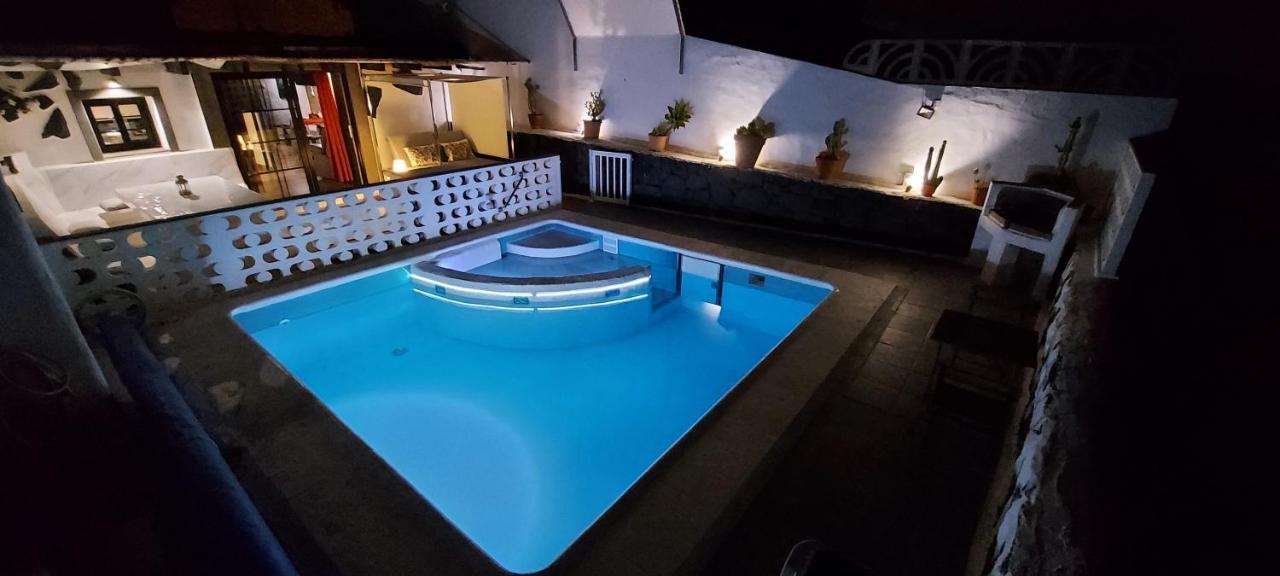 Aloelux Villa !! - Private Villa With Pool , Jacuzzi, Cinema, Massage ,Wonderful View, Art Desing Villa Tías Zewnętrze zdjęcie